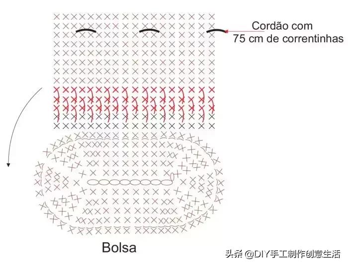 钩漂亮钩针收纳袋,钩笔袋编织教程