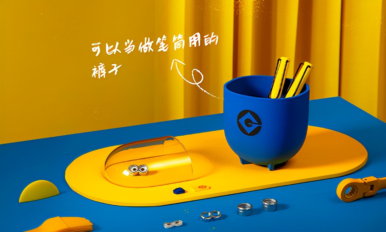 凌美环球影城联名钢笔,环球影城小黄人联名手办