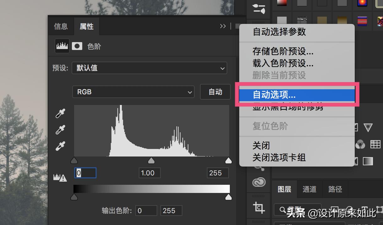 色阶工具怎么调整图片,ps文字色阶调色教程