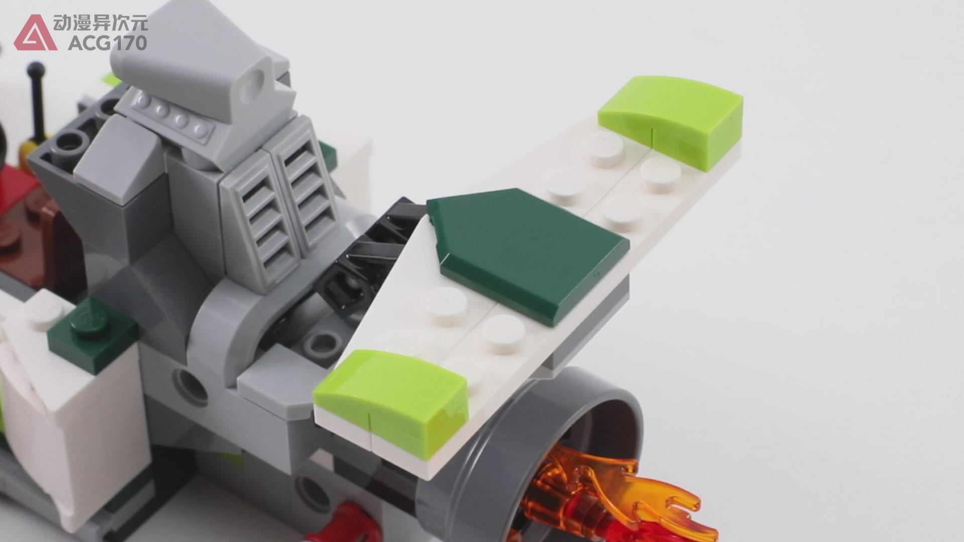 乐高积木简单的飞车,乐高积木火箭变形