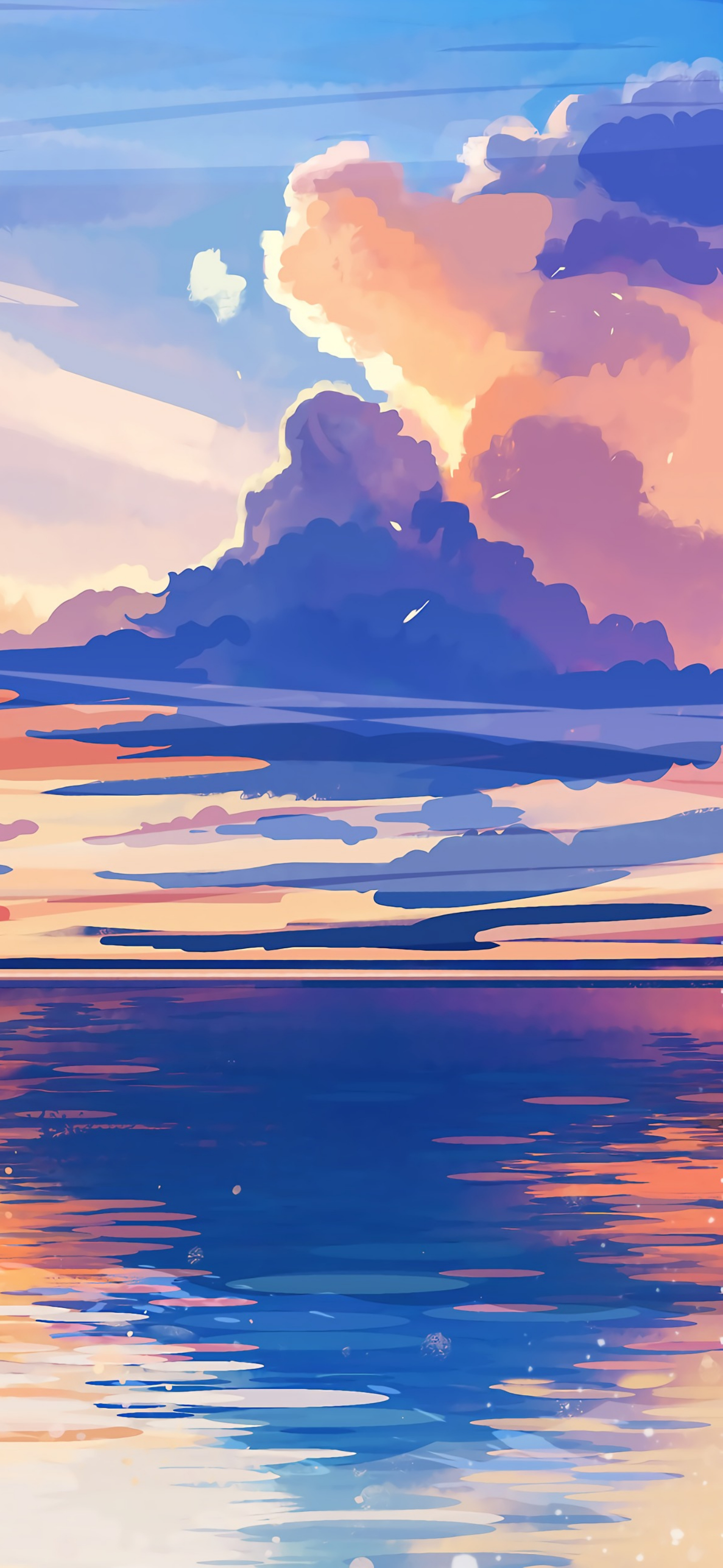 色彩斑斓的壁纸,韩国唯美手绘插画高清壁纸