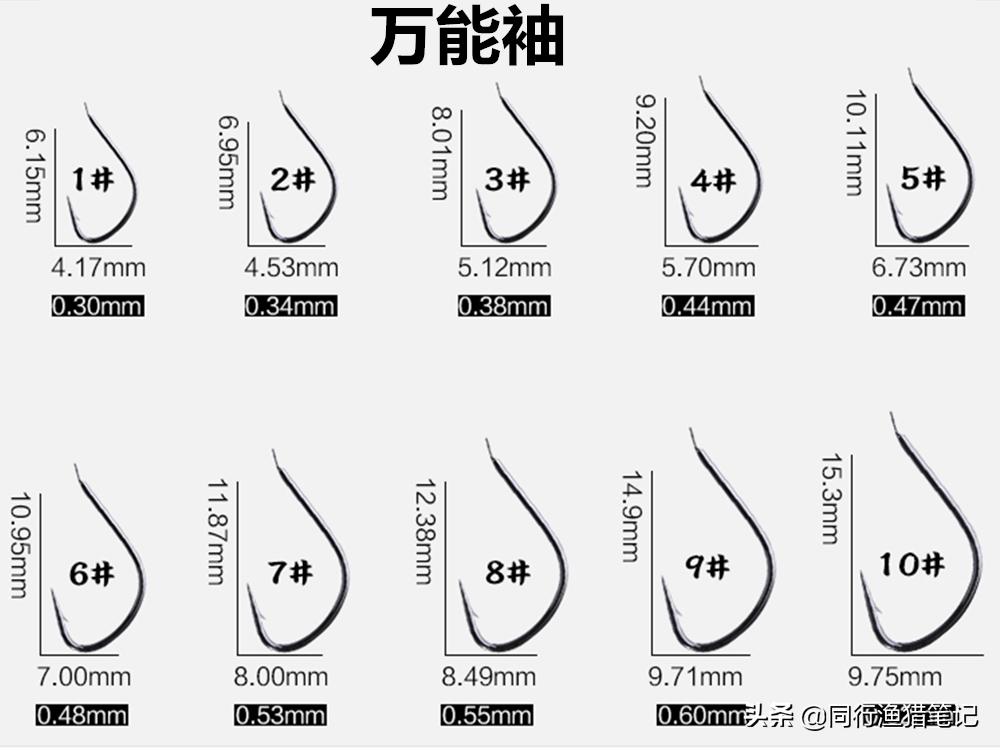 万能袖鱼钩能用于台钓吗,万能袖有倒刺鱼钩