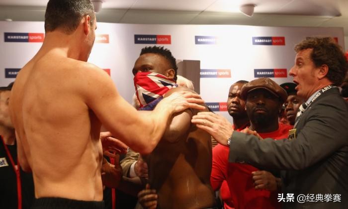 大克里琴科被刘易斯打面部,大克里琴科被打