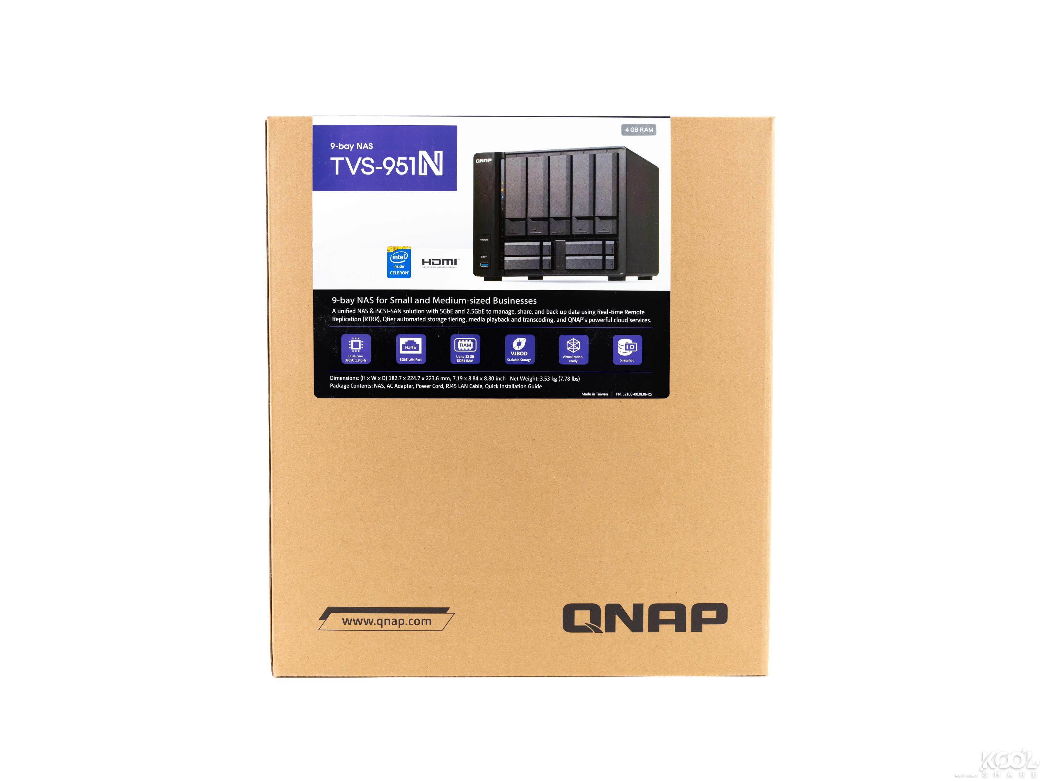 经济型9盘位NAS，QNAPTVS-951N开箱拆解评测