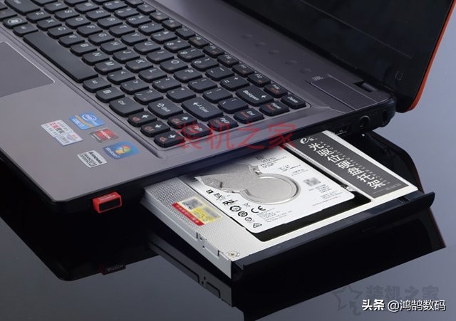 笔记本光驱位加装硬盘如何使用,笔记本电脑光驱改固态硬盘图解