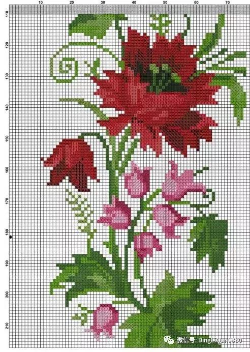 十字绣绣花图纸,十字绣刺绣花图
