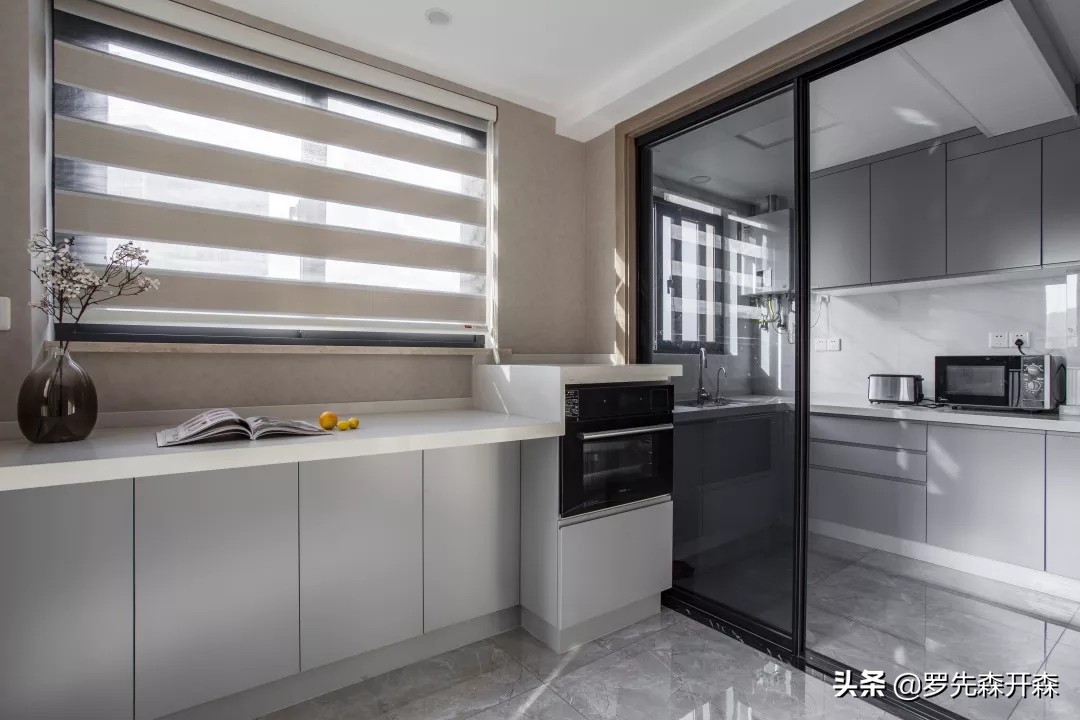 150平米爱马仕风格装修,高级灰爱马仕橙窗帘轻奢装修视频