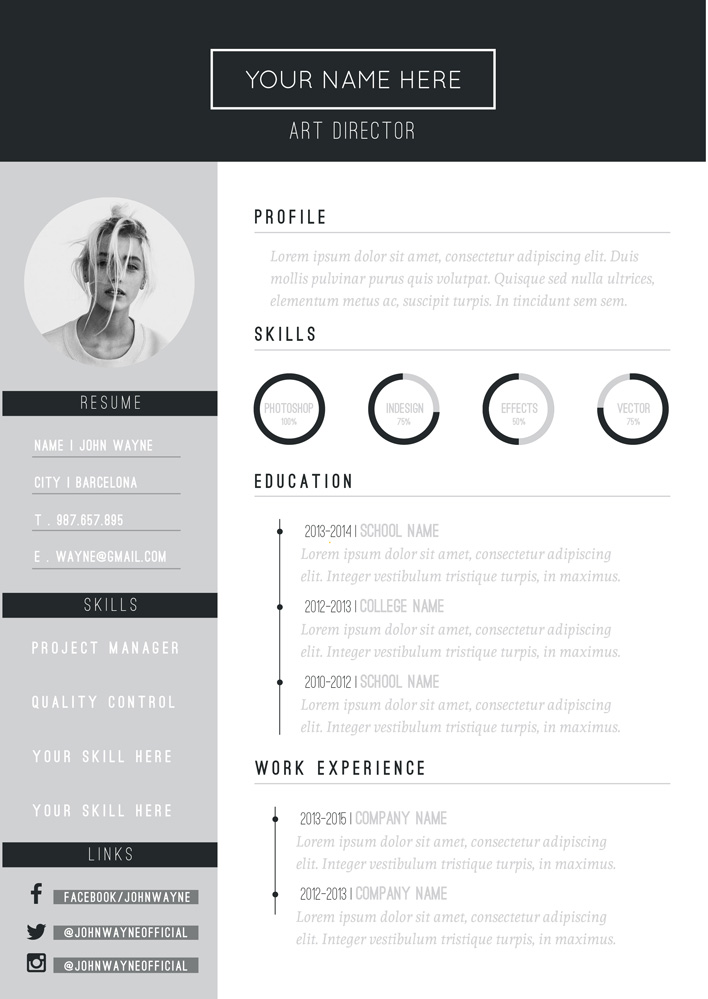 设计师个人简历工作经验模板,设计师简历个人简介模板