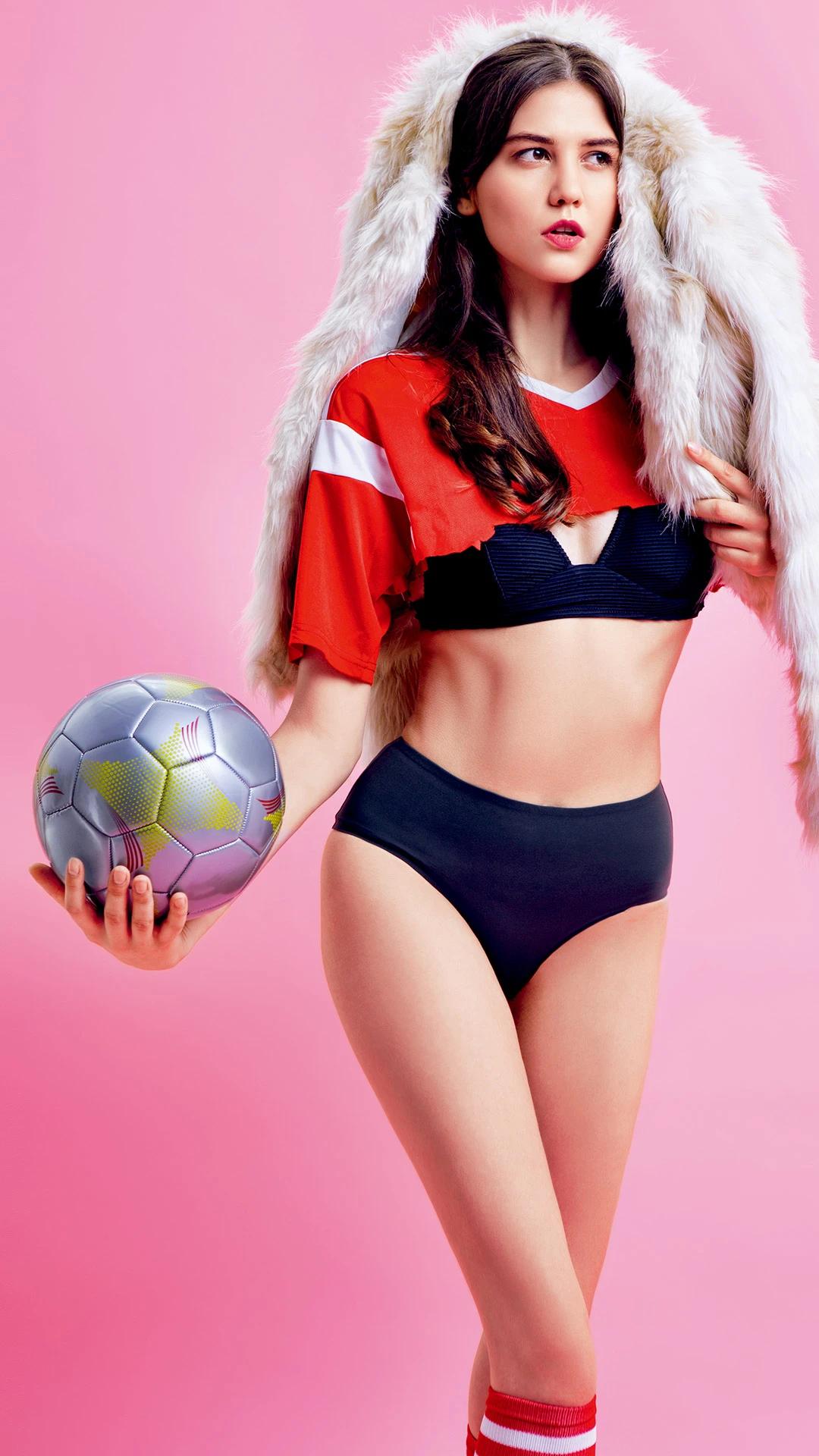 足球宝贝高清无水印手机壁纸,足球宝贝张馨予高清壁纸