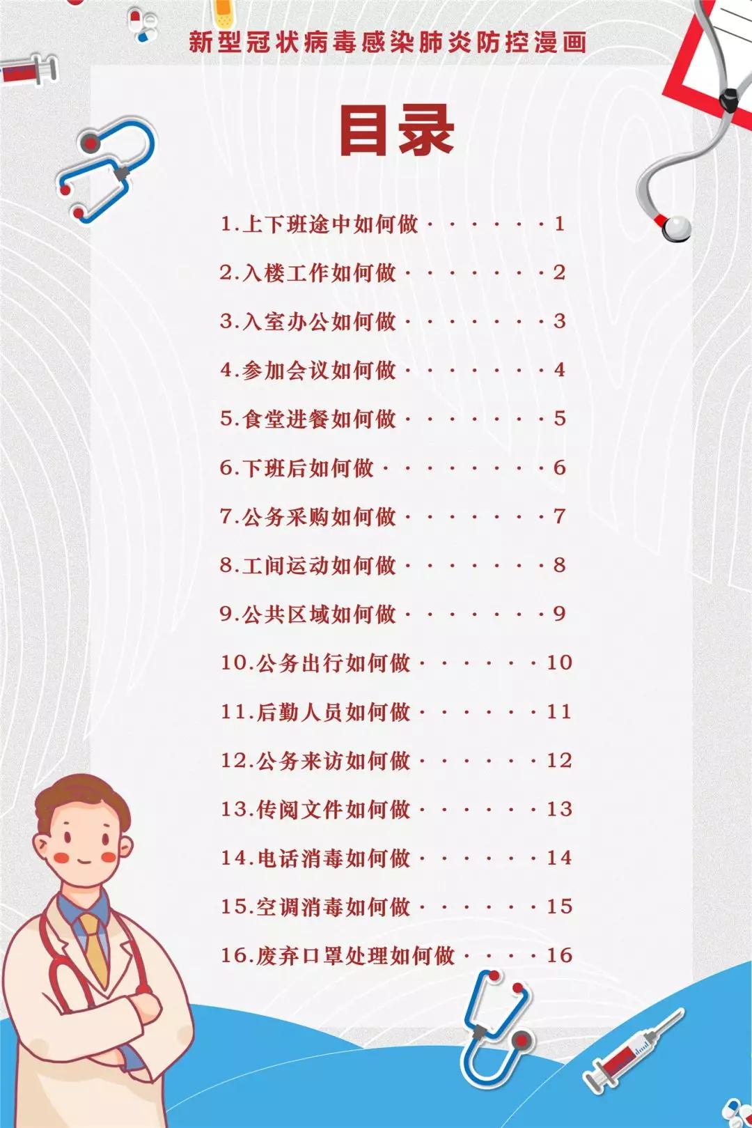 预防新型冠状病毒办公区如何防护,新型冠状病毒肺炎防护问答漫画