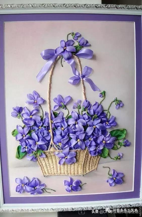 绣一朵花要多久,丝带绣的扭转绣针法