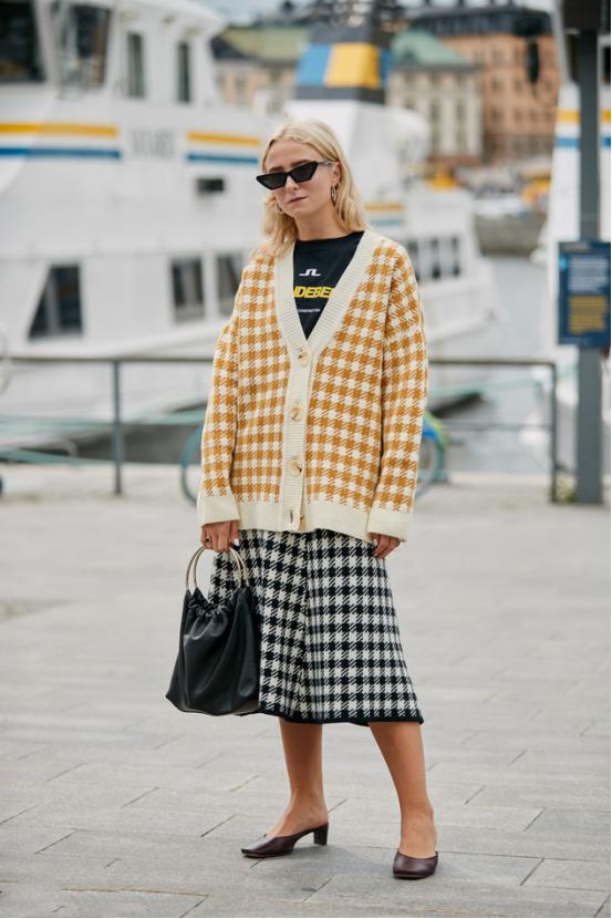 复古百搭千鸟格,春季千鸟格复古