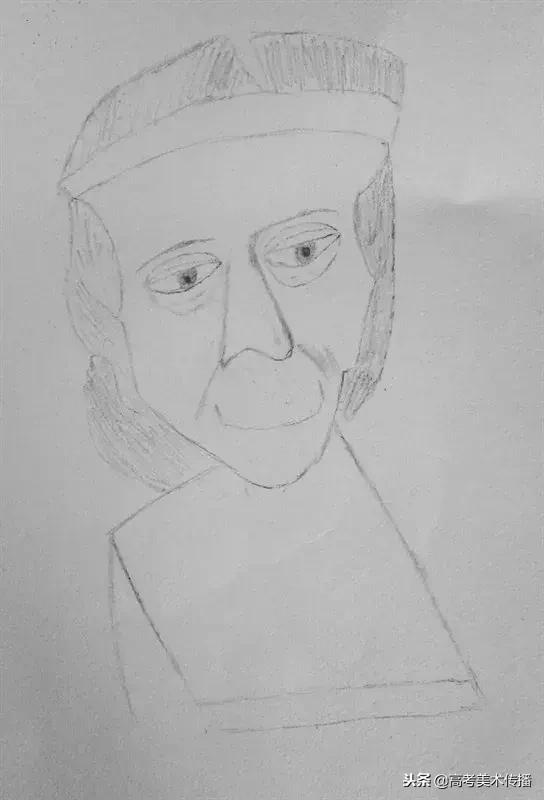 画素描石膏像的少年天才,素描真的可以把人画得活灵活现