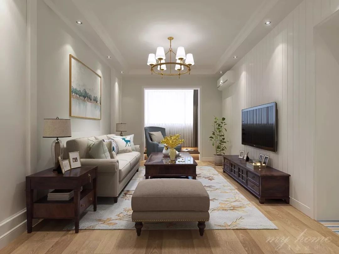 木质地板配圆形茶几还是方形茶几,现代简约茶几网红黑胡桃茶几圆形