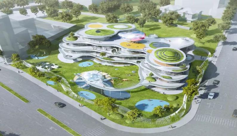 浙江省杭州市2018建设的幼儿园,杭州新建现代幼儿园效果图