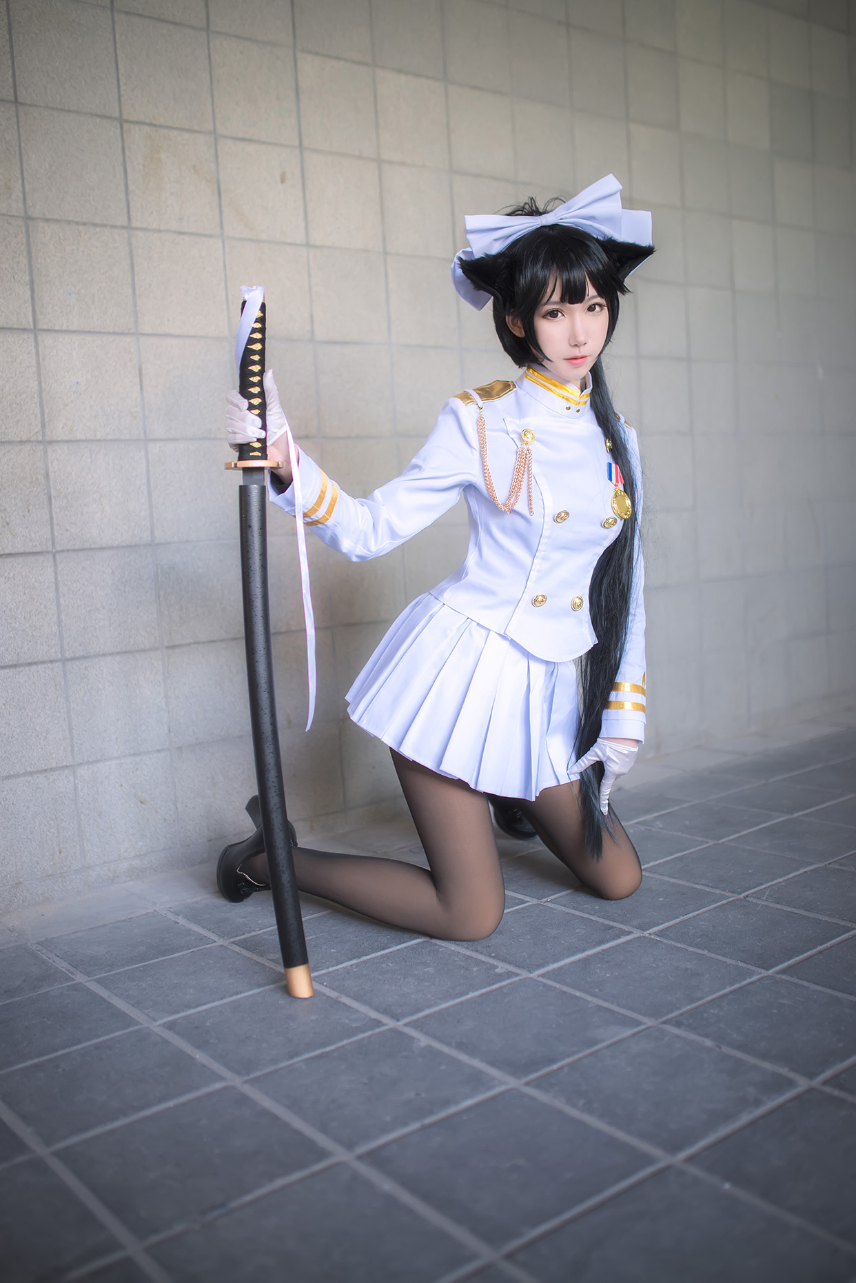 cosplay碧蓝航线独角兽旗袍,碧蓝航线高雄街头采访cosplay