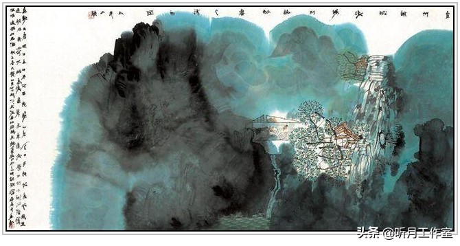 卢禹舜中国画欣赏,卢禹舜先生山水画创作