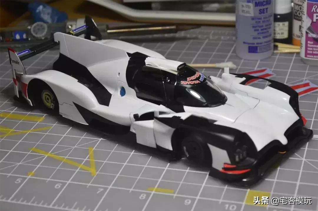 田宫模型本田s2000拼装全过程,模型田宫