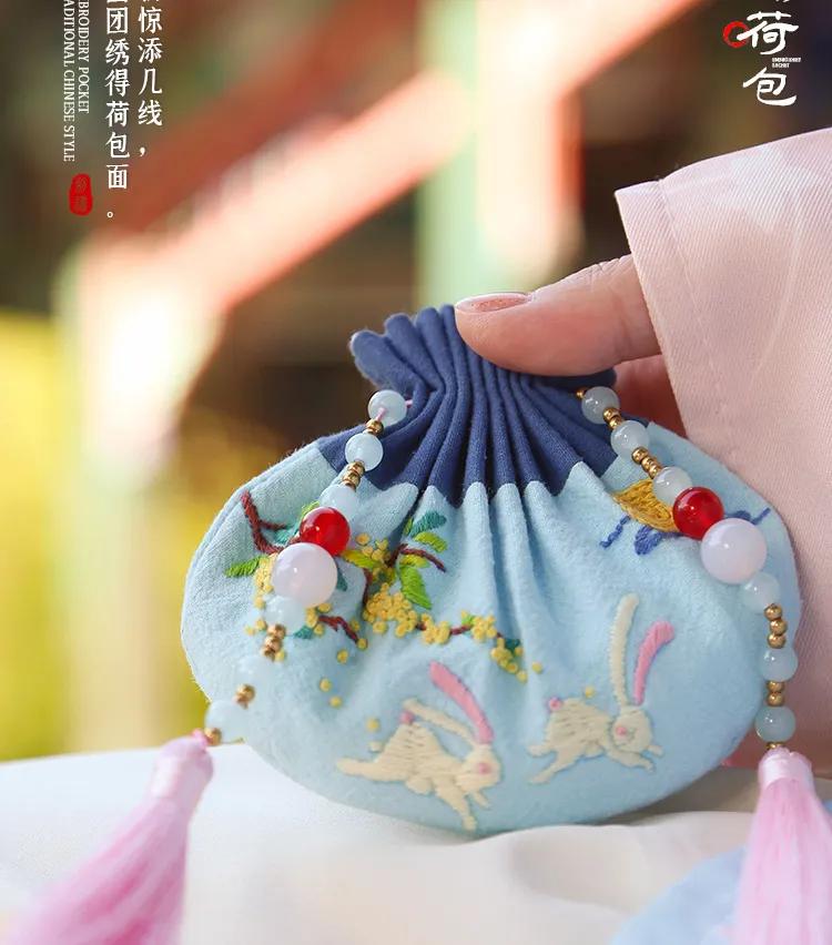 如何刺绣荷包,刺绣荷包100种图解