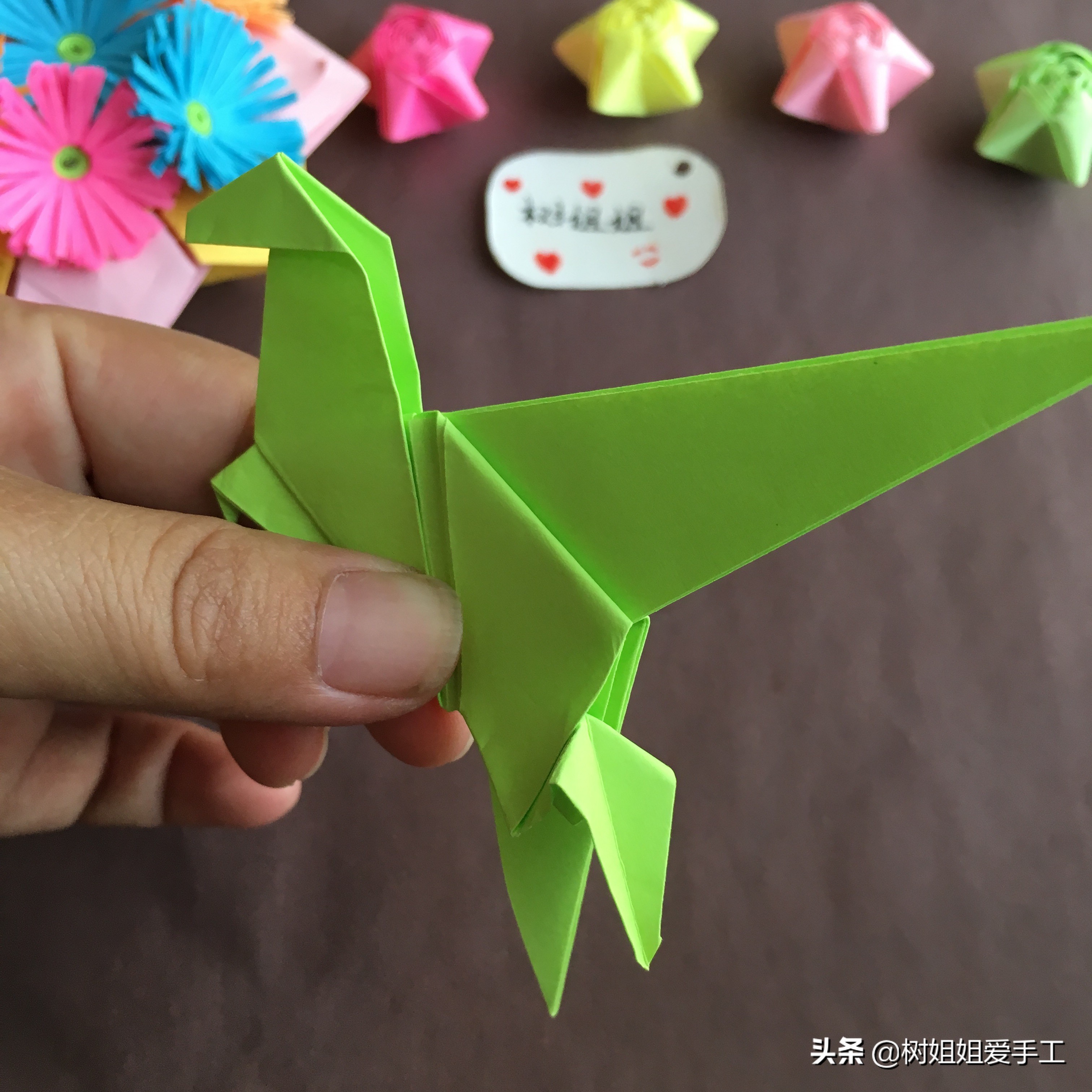 幼儿动物折纸：恐龙折纸，大部分男孩子都喜欢的