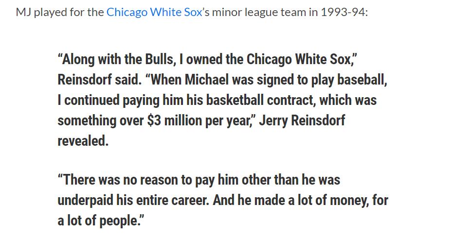 退役后乔丹重返公牛赛场,乔丹退役去打棒球损失了多少荣誉