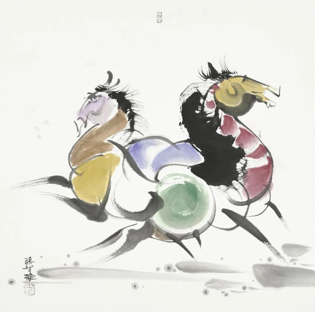 张智棟“网上云画册”《大美至简天马逐梦宝马系列集邮典藏卷》