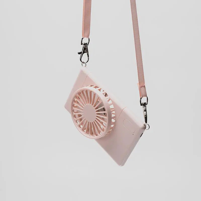 初夏外出新时尚,超轻无线风扇,仅70g!台式、挂脖儿都可