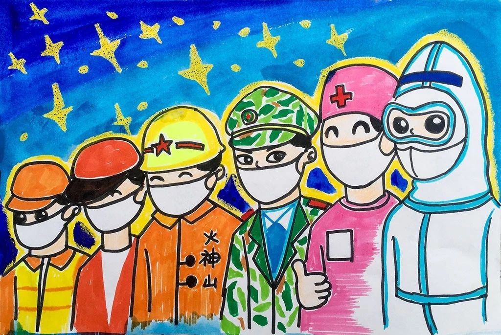 《抗病毒警察》--美美老师教你学画画