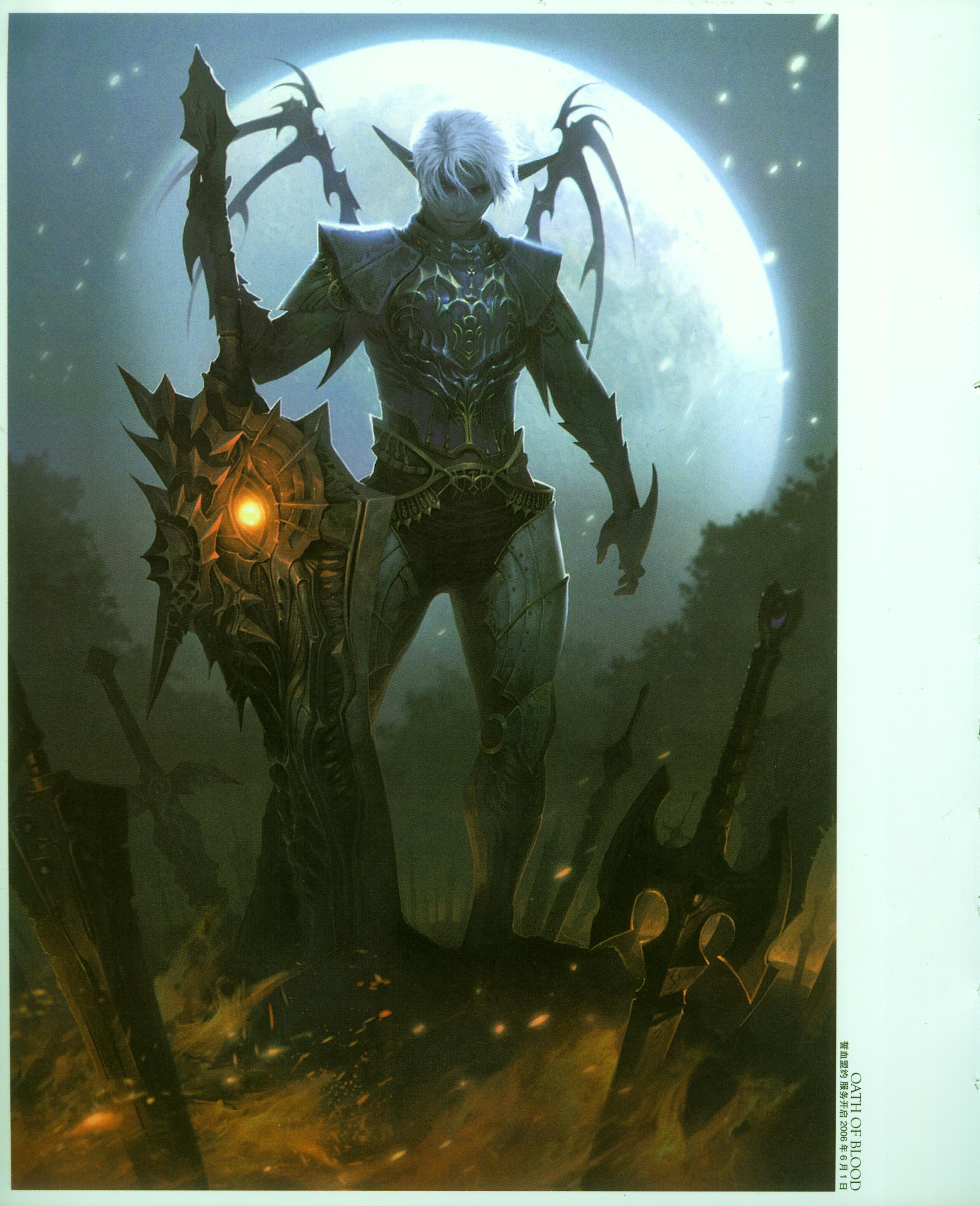 你曾经玩过「天堂2」这个游戏吗？来一起欣赏原画