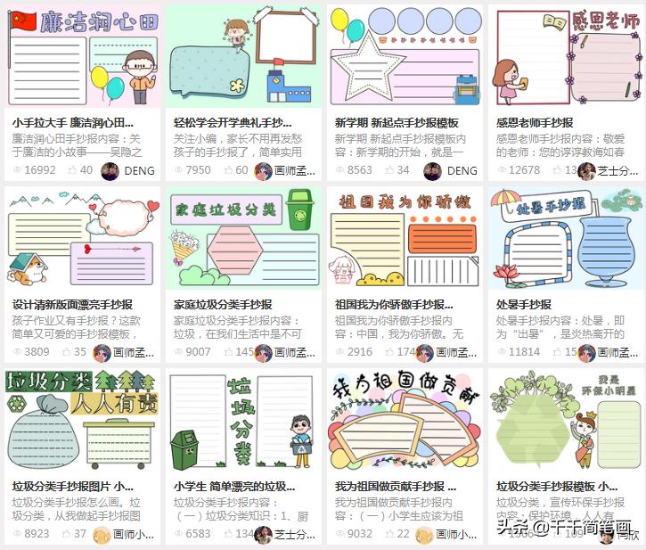 假期计划手抄报越简单越好,假期数学手抄报模板