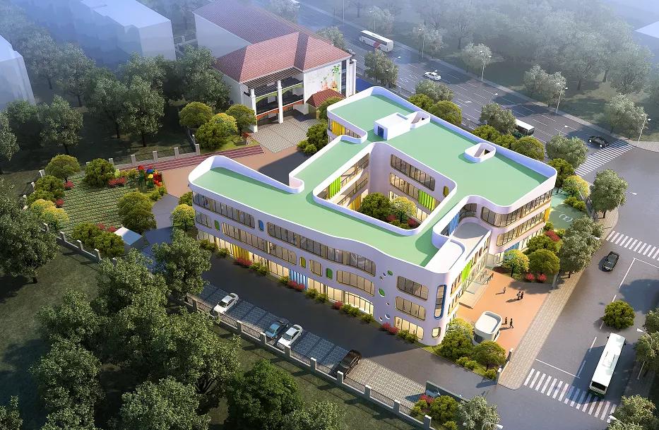 浙江省杭州市2018建设的幼儿园,杭州新建现代幼儿园效果图