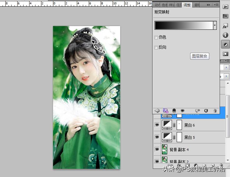 ps里面的黑白调色有什么技巧,ps调色技巧黑金色调实战详细教程