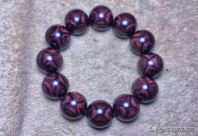 极品海南黄花梨手串的价格,天价黄花梨鬼脸手串
