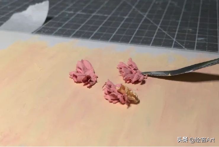 用油画棒画关于母亲节的绘画,用油画棒来画立体康乃馨