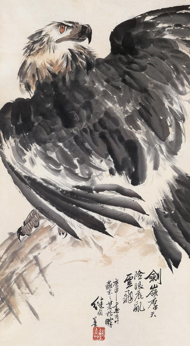 要想把鹰画好“势”不可挡