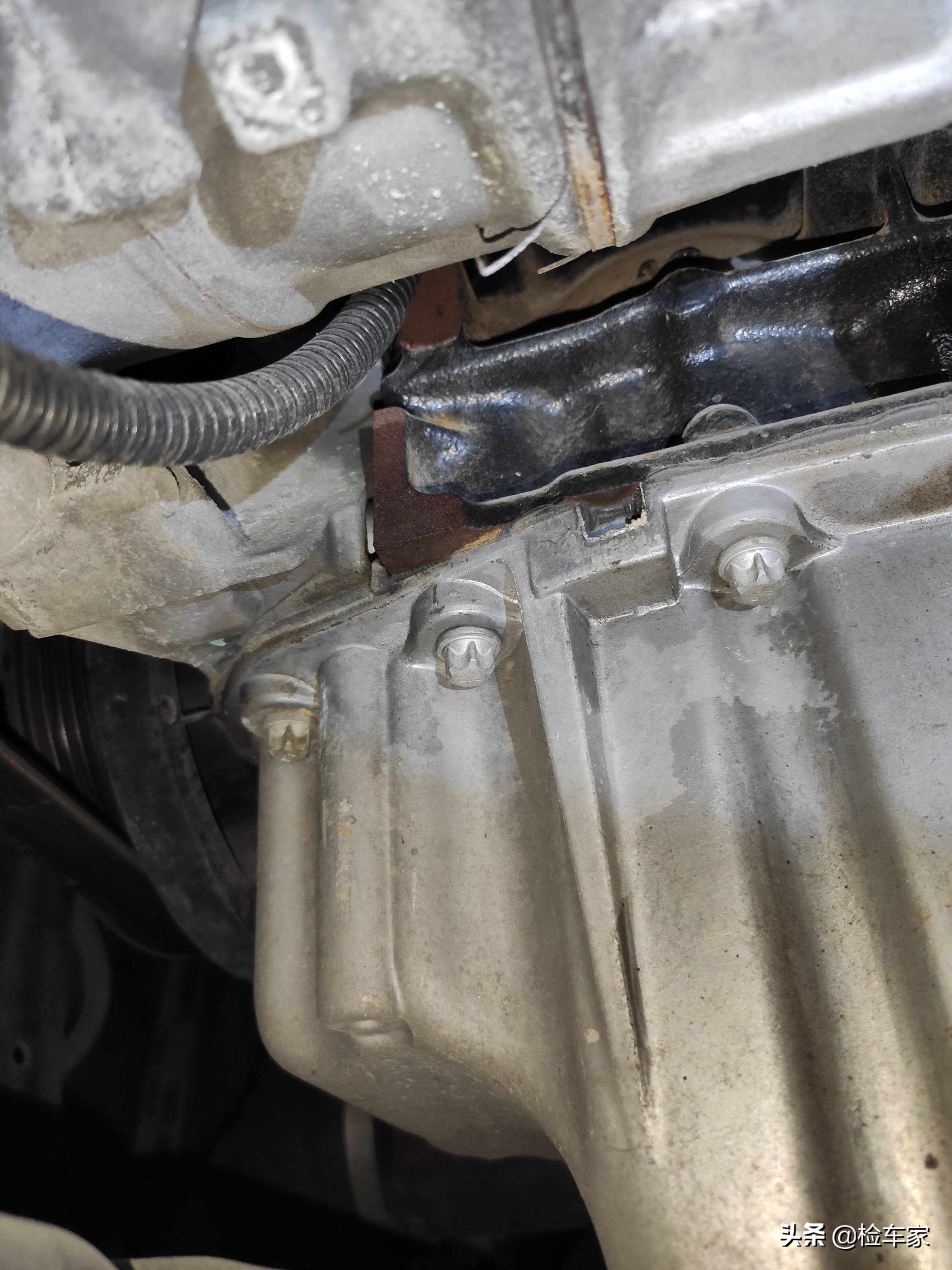 东北客户异地委托检测别克英朗，车尾焊接不敢买，客户：怕冻掉了