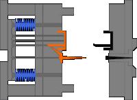缩口模具结构原理动画,模具经典结构180例