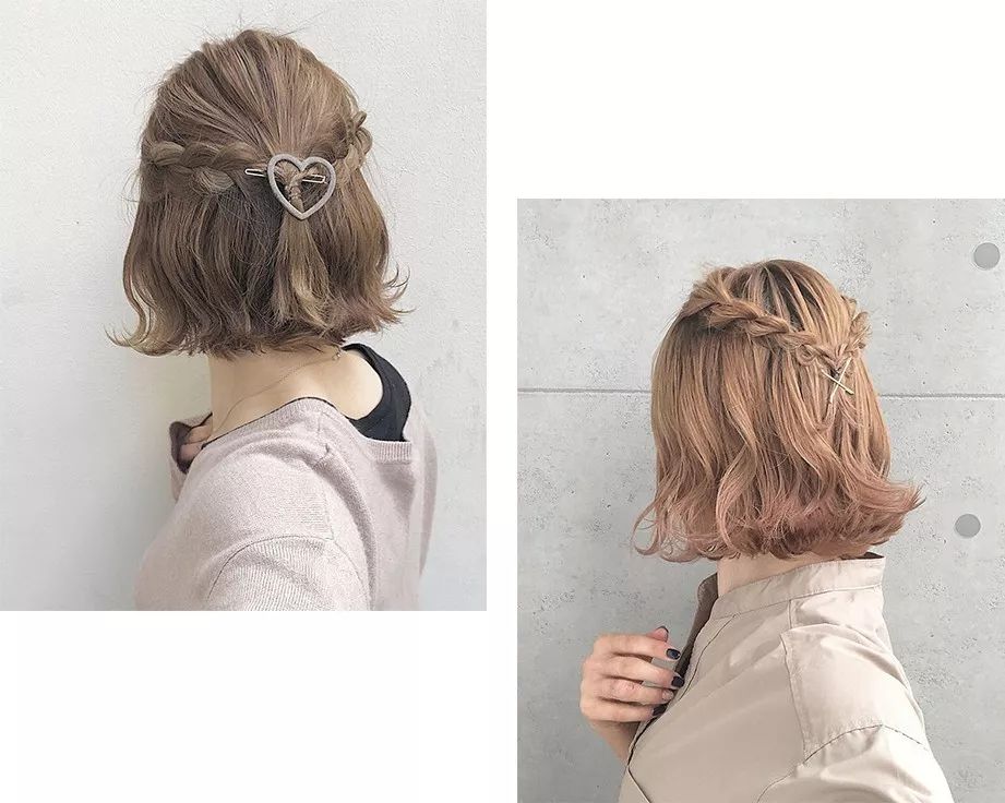 儿童编发简单漂亮短发10-12岁马尾,真的超简单的短发吸睛编发教程