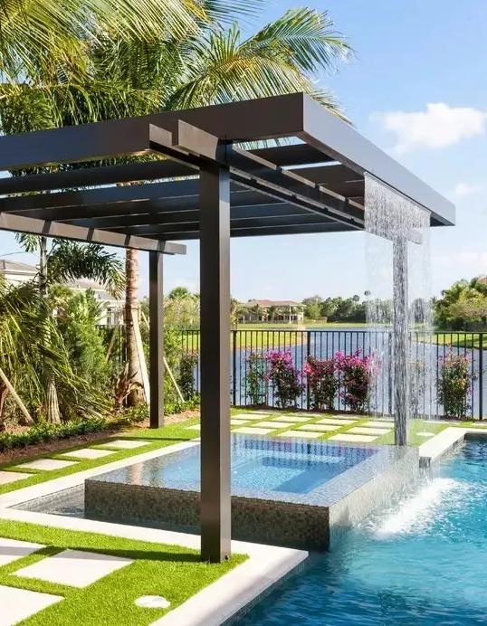 庭院景观亭效果图大全,庭院廊亭设计