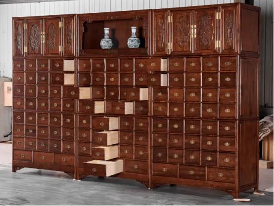 中药柜是实木的吗,质量好的实木中药柜