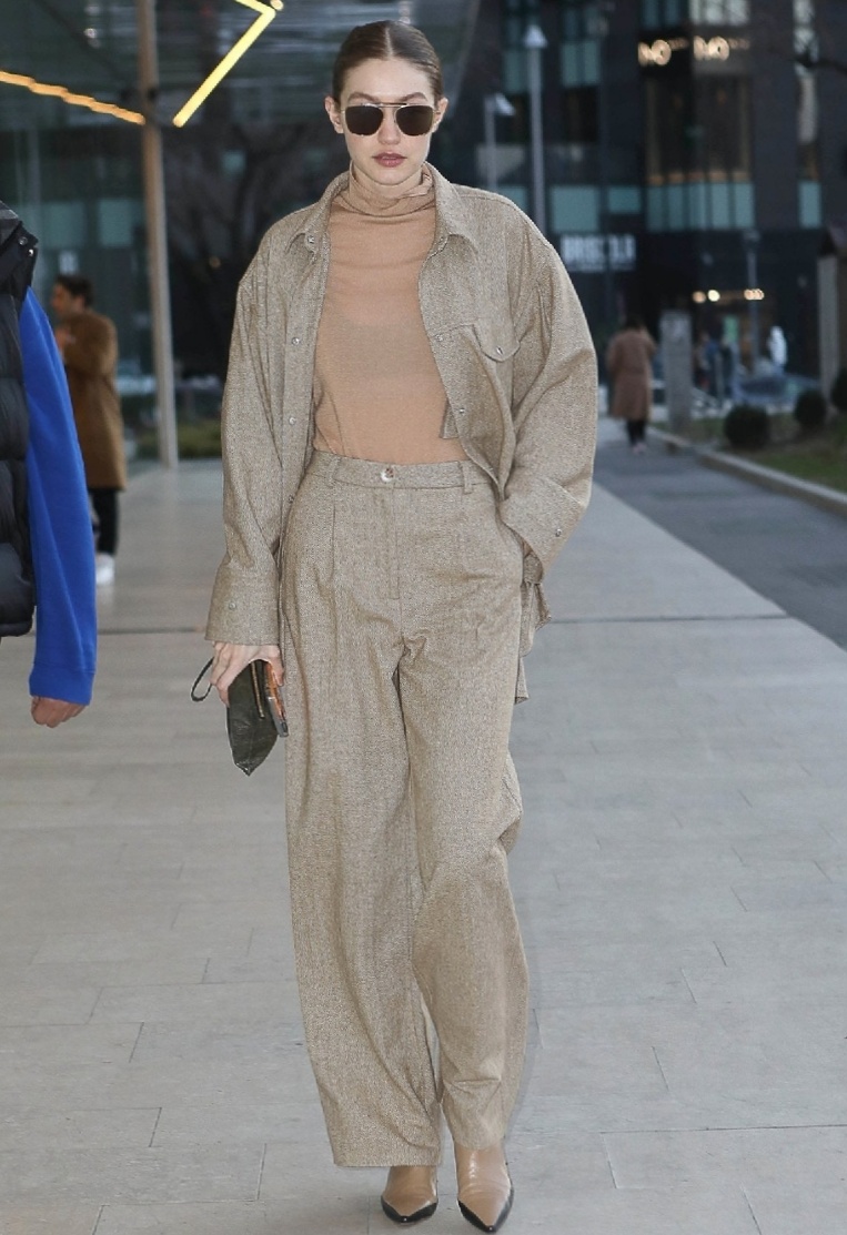 gigi最新穿搭,超模gigi穿搭集锦