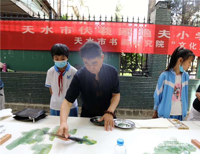 天水市伏羲路逸夫小学春季运动会,天水伏羲路逸夫小学国学进校园
