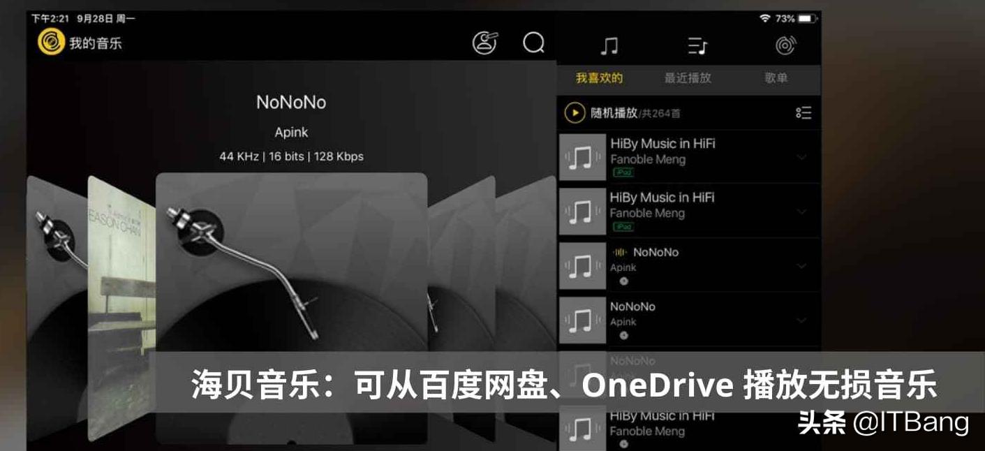 专为HiFi设计,支持从百度网盘、OneDrive直接*放播**无损音乐*放播**器