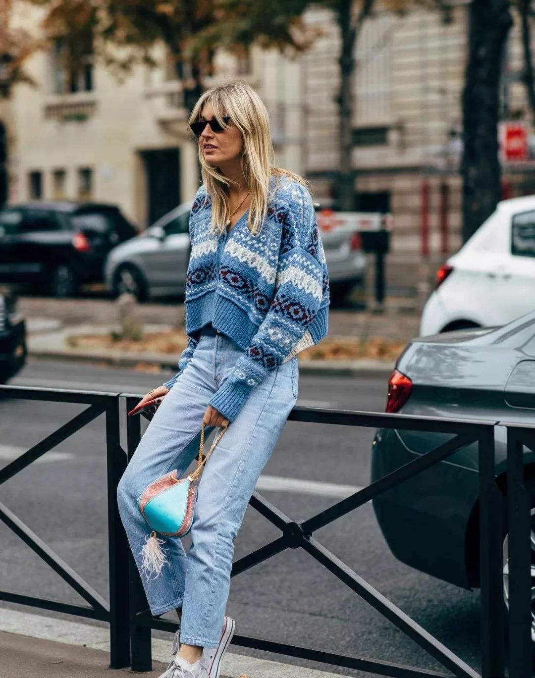 复古提花高级感可外穿,美式复古风冬天怎么穿好看