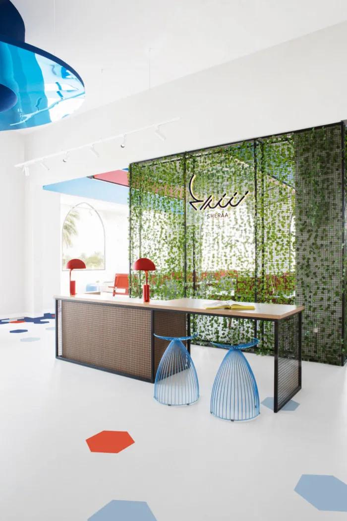 办公室装修32款极简前台,办公室装修前台背景墙怎么选