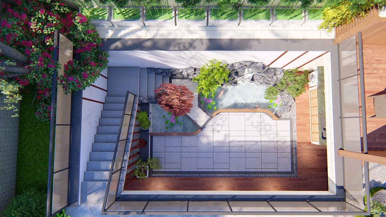 下沉式庭院设计找哪家,下沉庭院设计花园案例