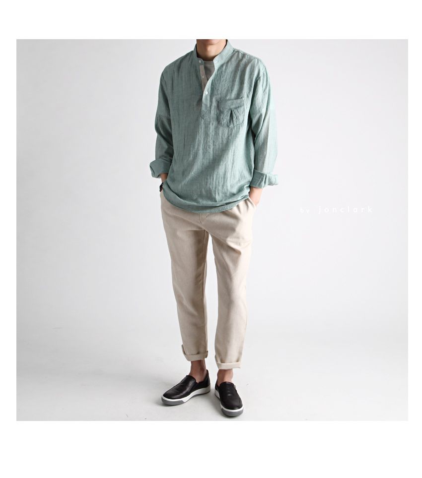 卡其色长裤穿搭,卡其色长裤怎么搭配好看