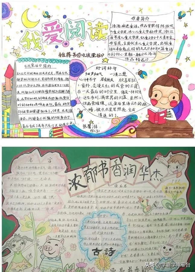 世界读书日经典阅读手抄报,世界读书日我爱阅读手抄报