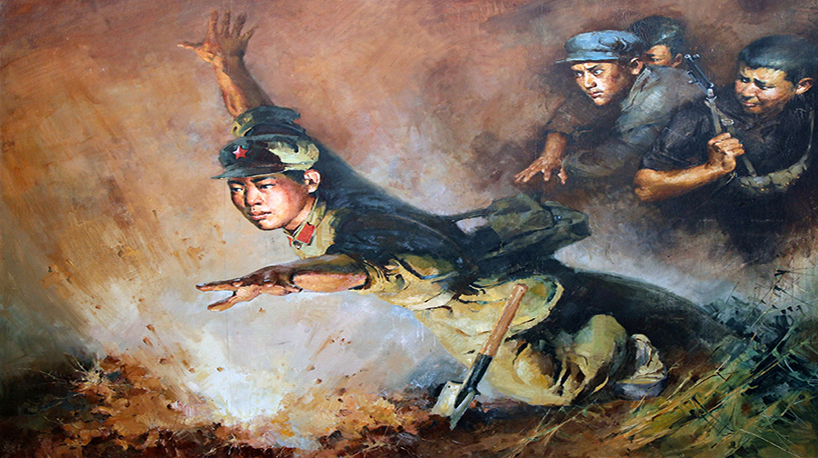 发现英雄遗骸,英雄王杰牺牲地