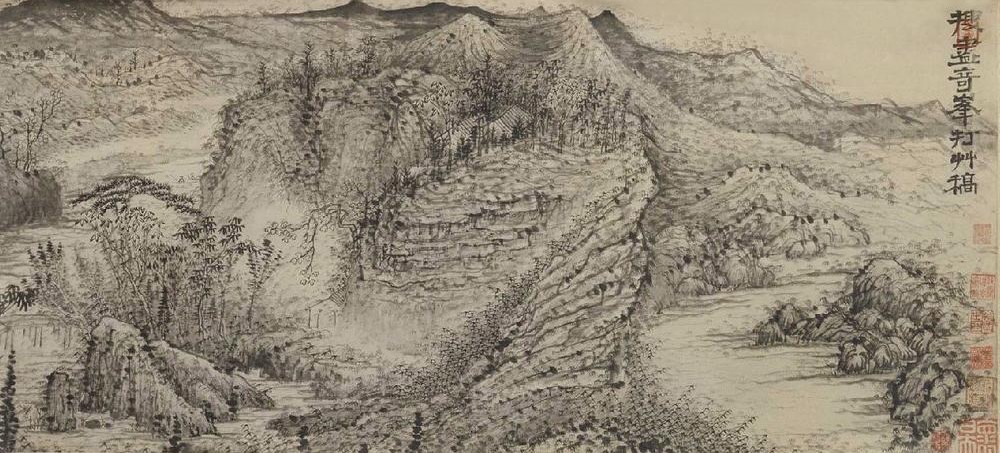 石涛水墨山水对于墨法的运用